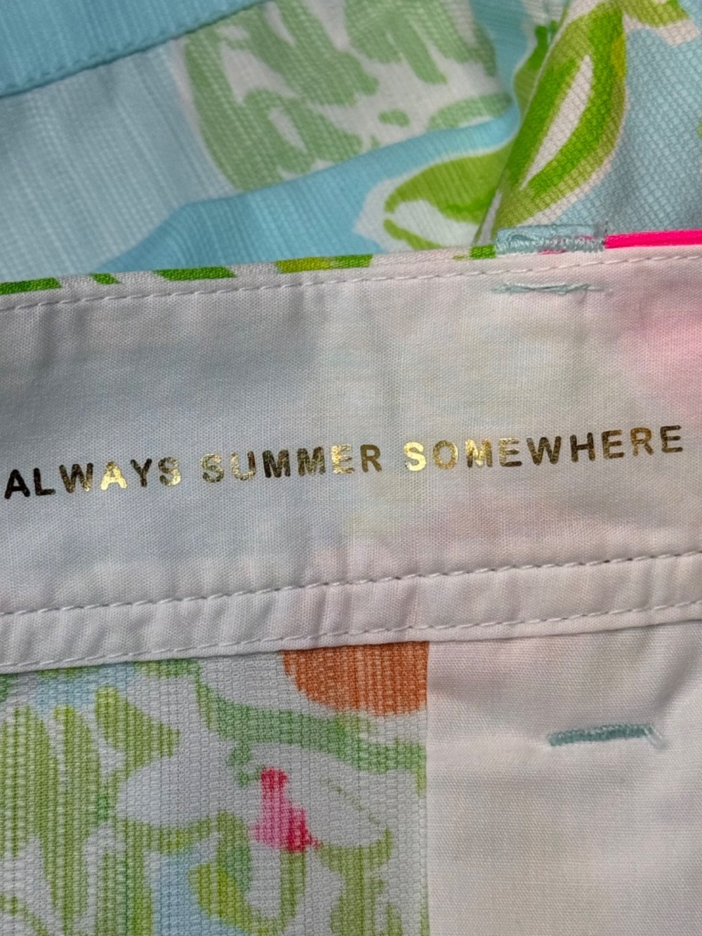 Lilly Pulitzer Pool Blue Pink Lemonade Callahan Shorts NWT - Picture 12 of 15